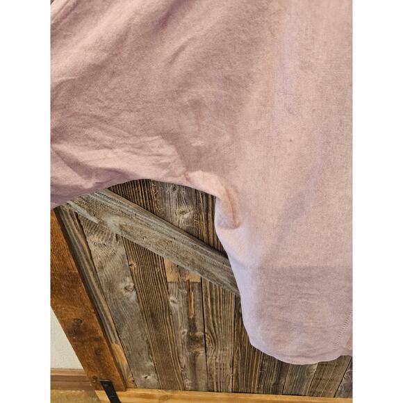 J jill L large pink bolman sleeve short sleeve sweater top v neck stretch casual - Picture 4 of 8